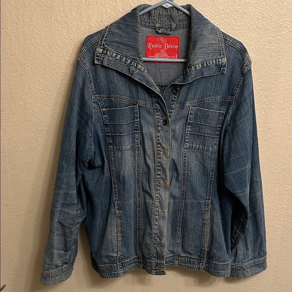 Rustic Denim Women Blue  Button Down Jacket Size 1X - Picture 1 of 3